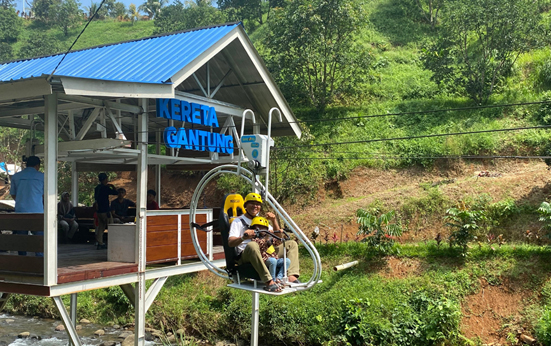 Kereta Gantung Pertama di Sumatera, Sensasi Wisata di Kampoeng Durian Bengkulu Tengah